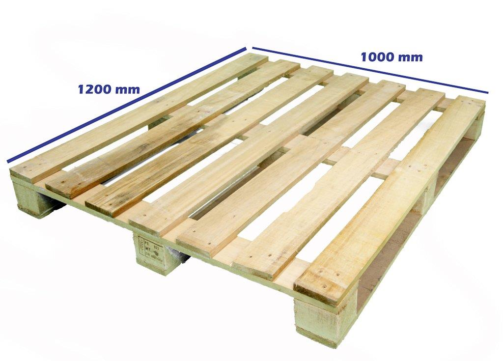 Palet americano de madera de 1000 × 1200 mm recuperado por ECO4US
